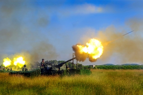 Sức mạnh hỏa lực trong diễn tập chiến thuật bắn đạn thật của Trung đoàn Bộ binh 31, Sư đoàn 309 